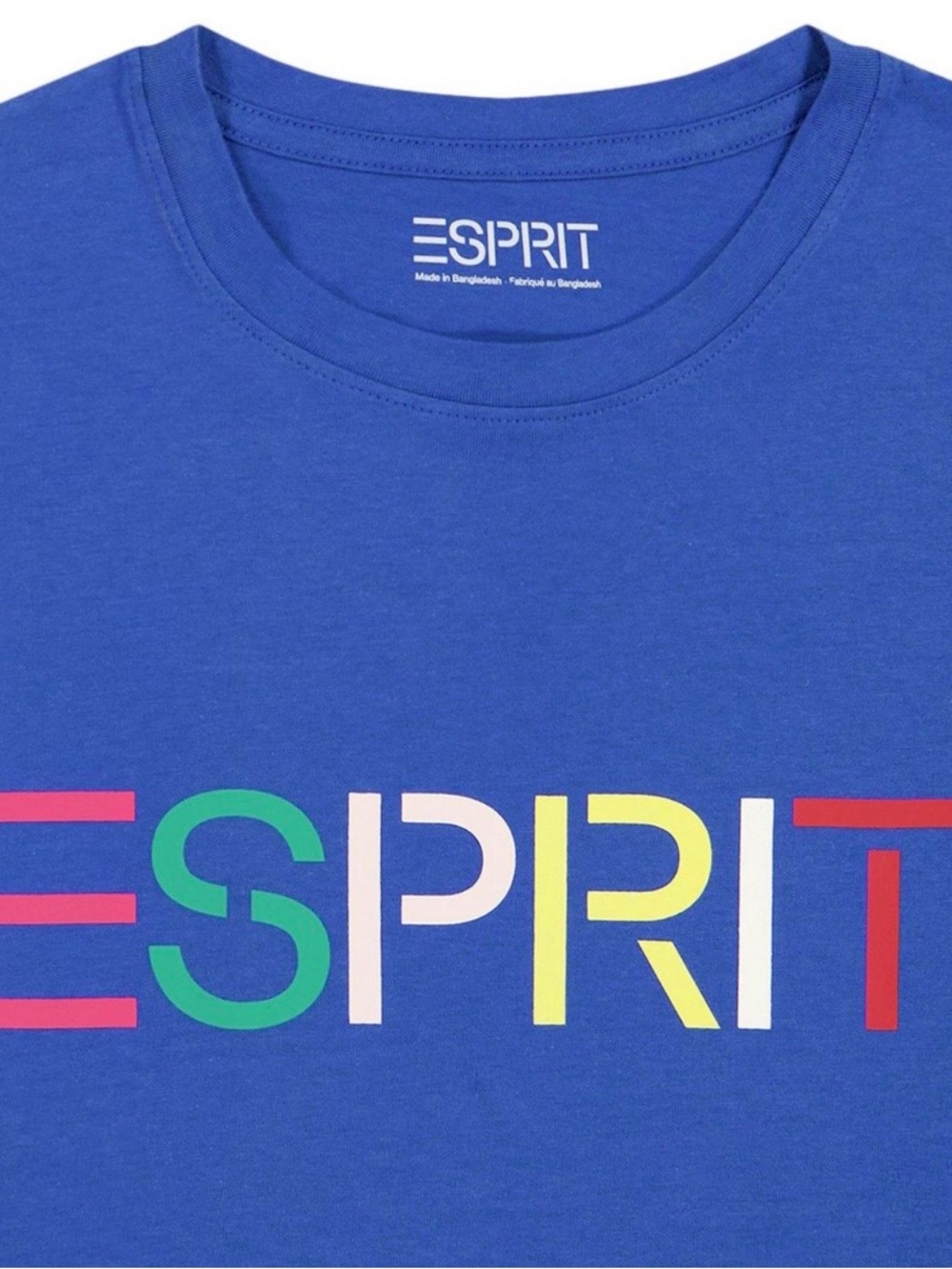 ESPRIT Women's Logo Crewneck Tshirt, Retro 80s Viral - Various Sizes *NEW w Tags